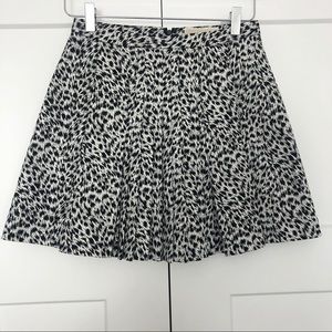 Michael Kors Pleated Mini Skirt Splatter Cheetah